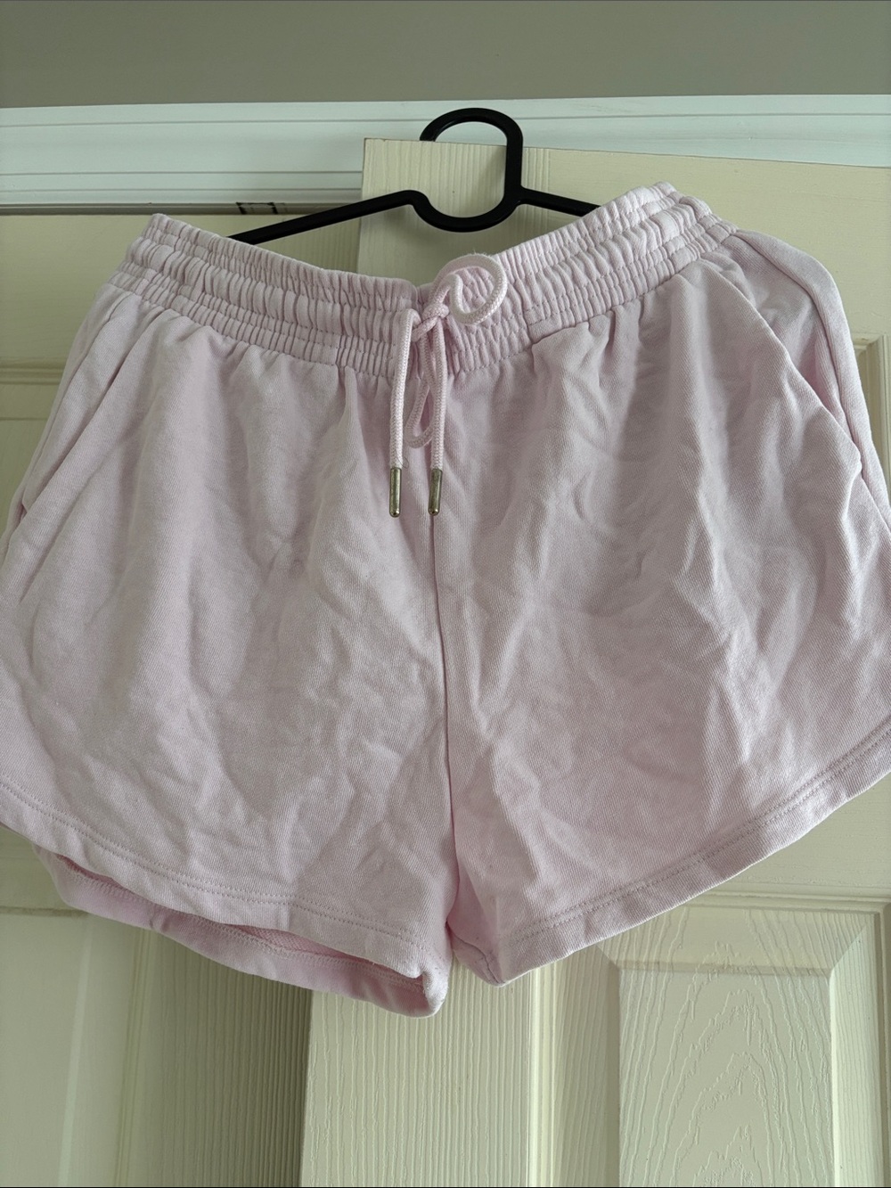 Light Pink Women's Drawstring Lounge Shorts
